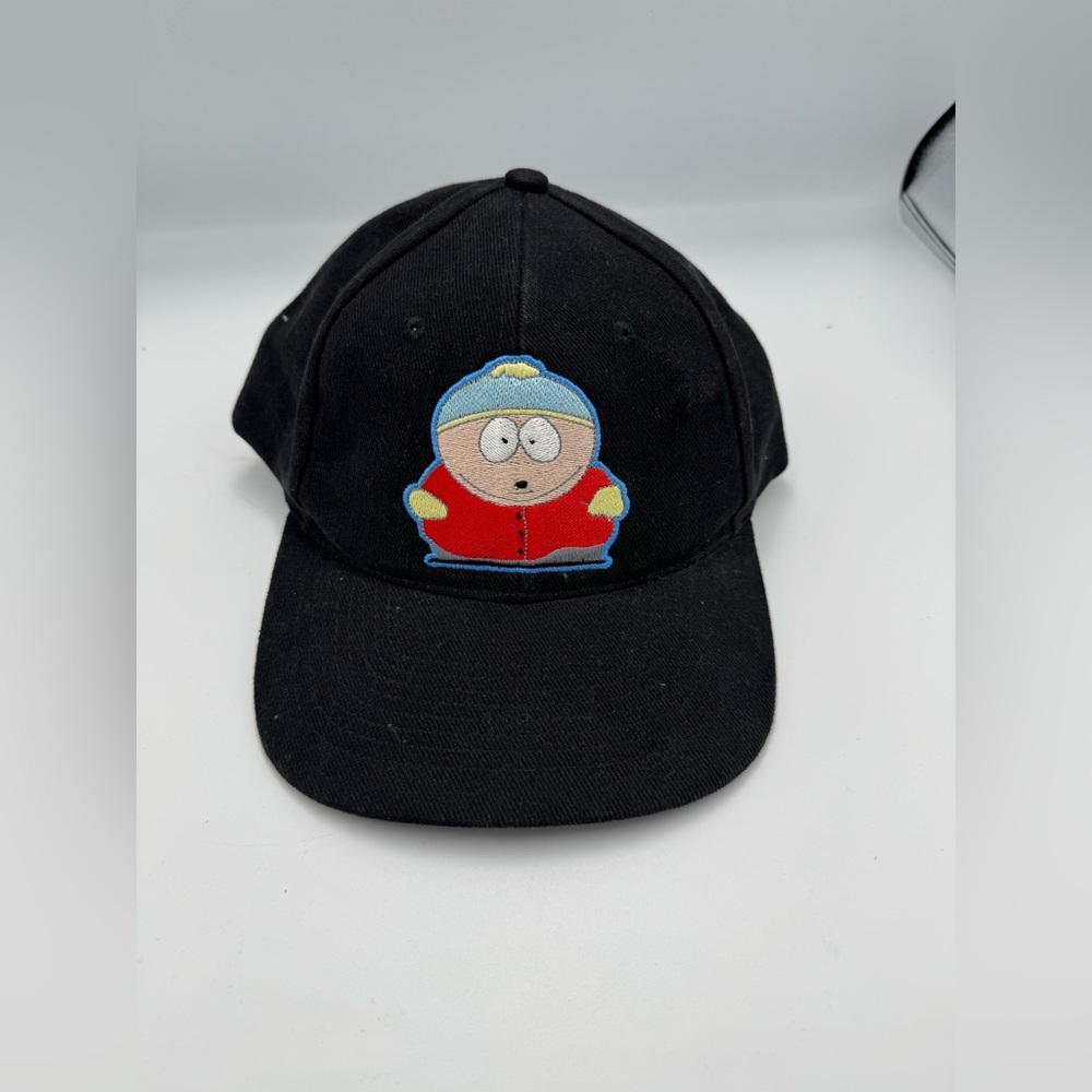 South Park Vintage 90s Cartman Snapback Hat Cartoon TV Promo Black Cap
